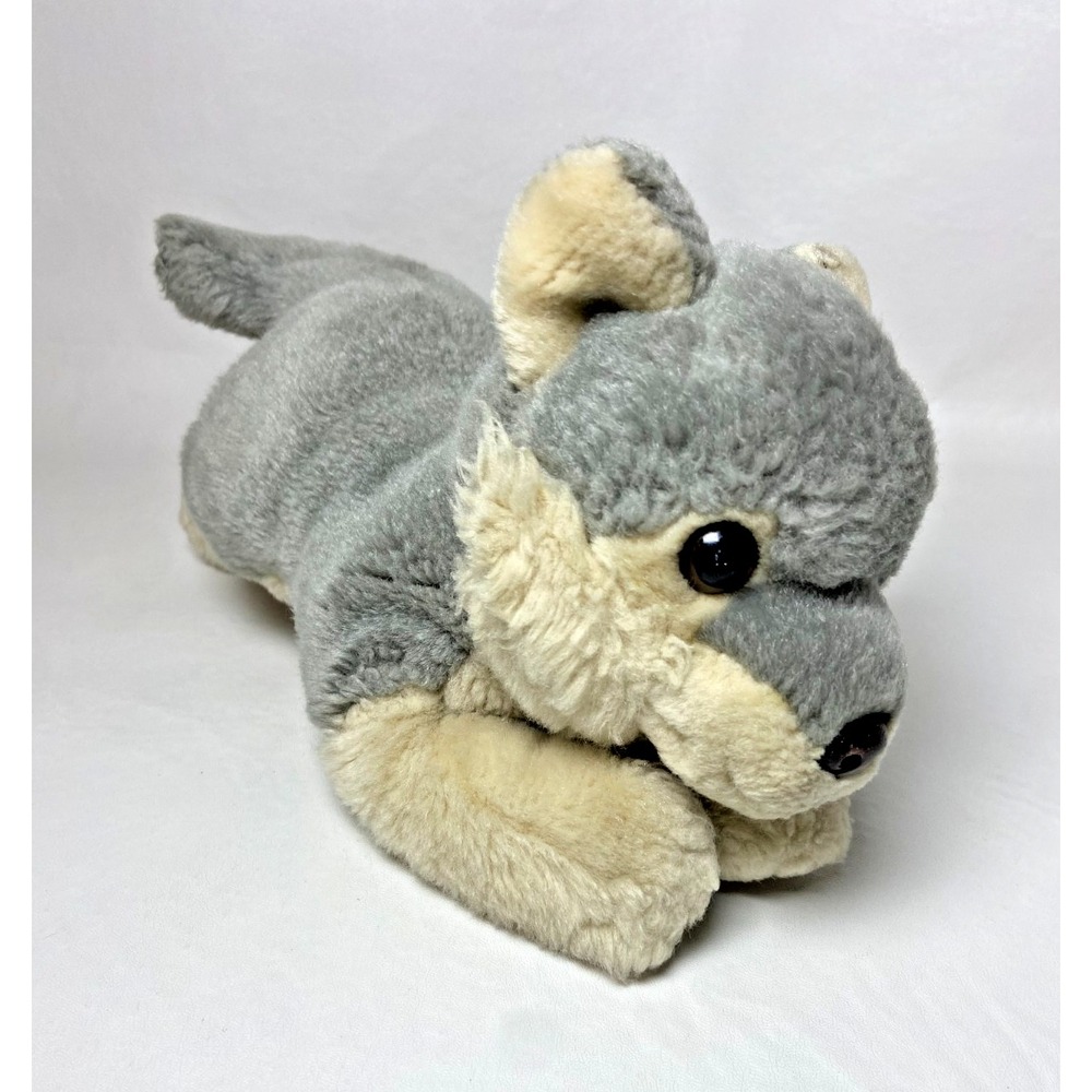 SOS Save Our Space 10" Timber Wolf Realistic Stuffed Animal Plush 2003 Floppy‎